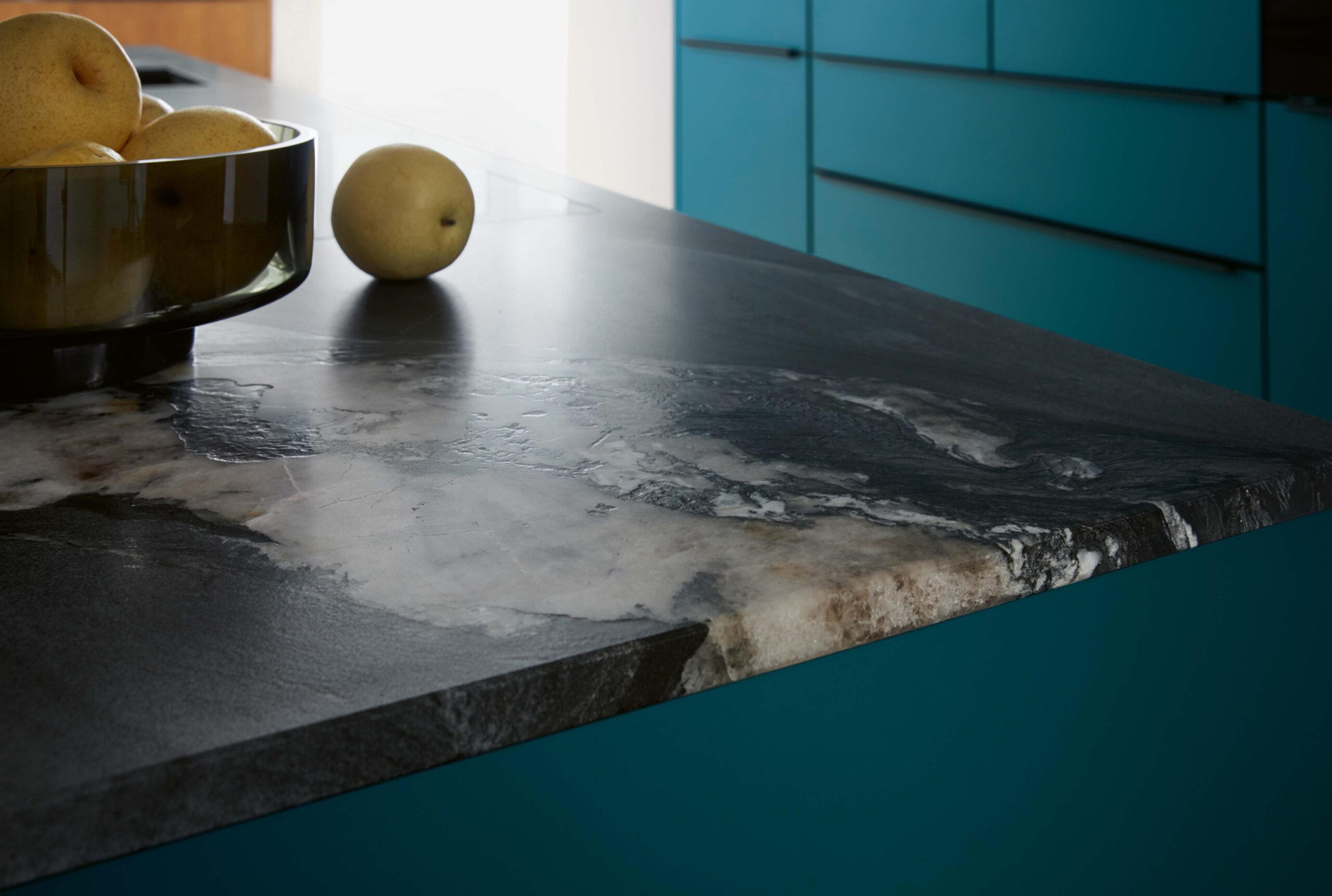 Systemo natural stone worktop with a honed surface