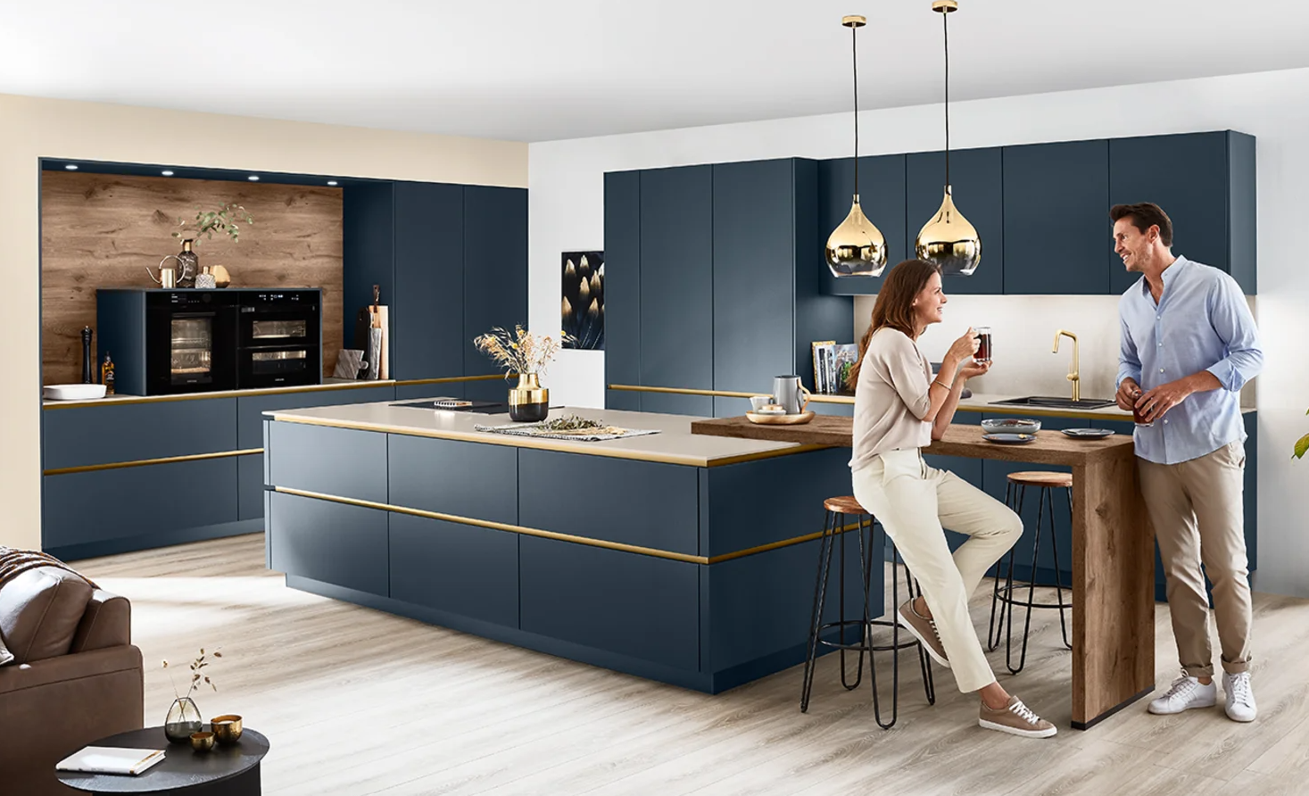 Nobilia Easytouch kitchen - ultra-matt lacquer laminate