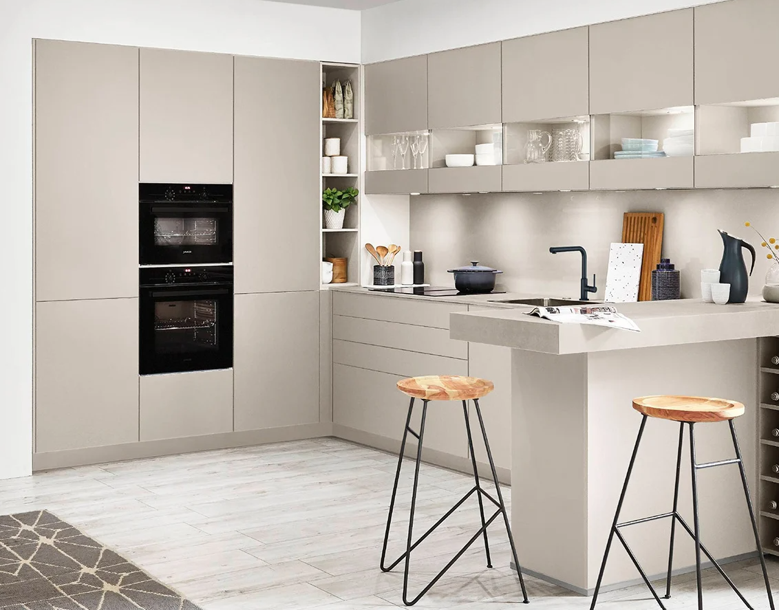 Nobilia Laser kitchen - matt lacquer and reproduction fronts