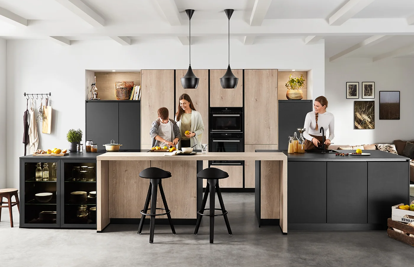 Nobilia Natura kitchen - authentic oak reproduction front