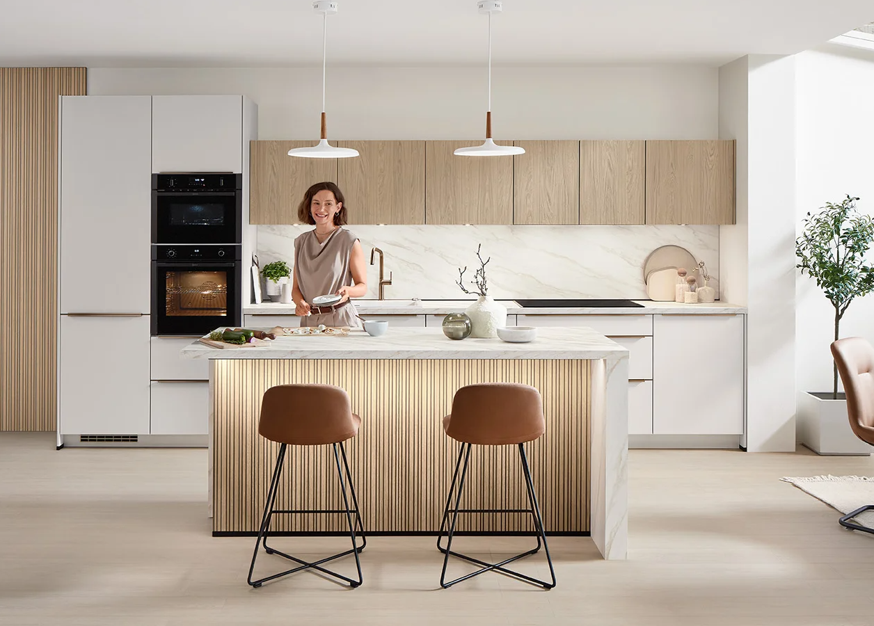 Nobilia Softline kitchen - perfect honed matt lacquer