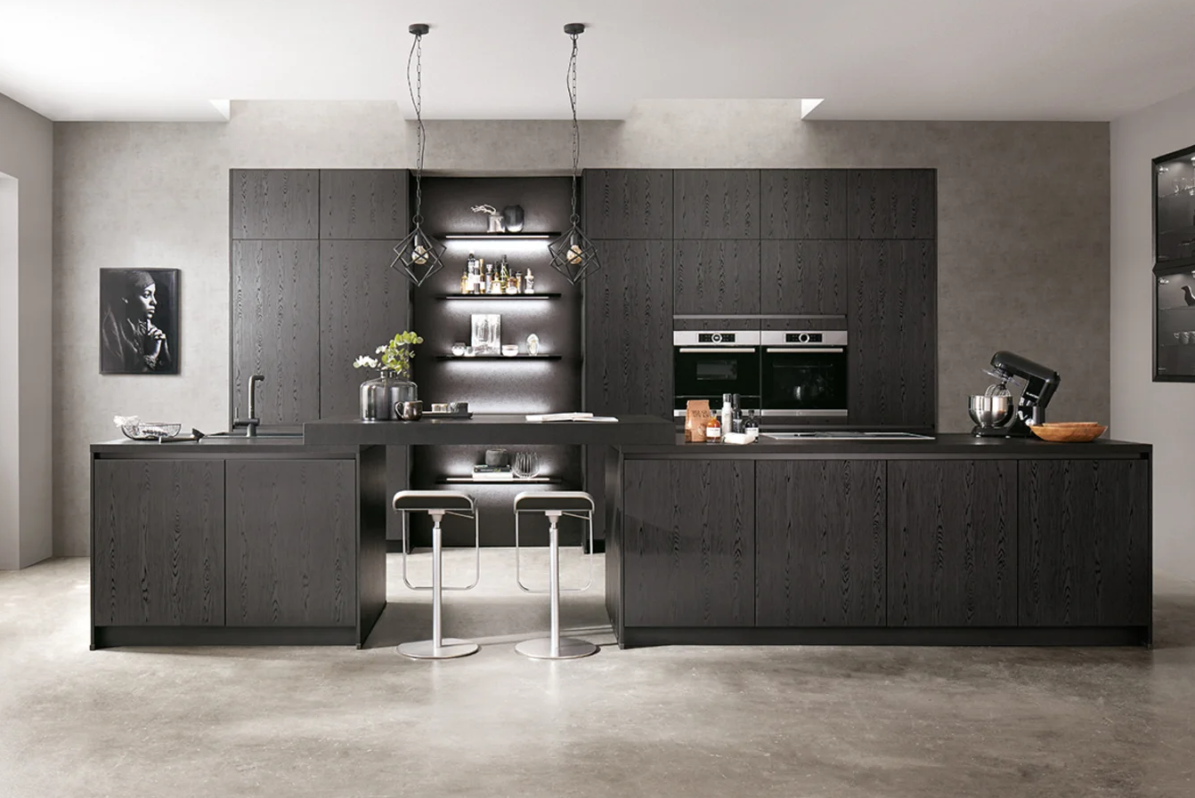 Nobilia Structura kitchen - deep-embossed woodgrain reproduction