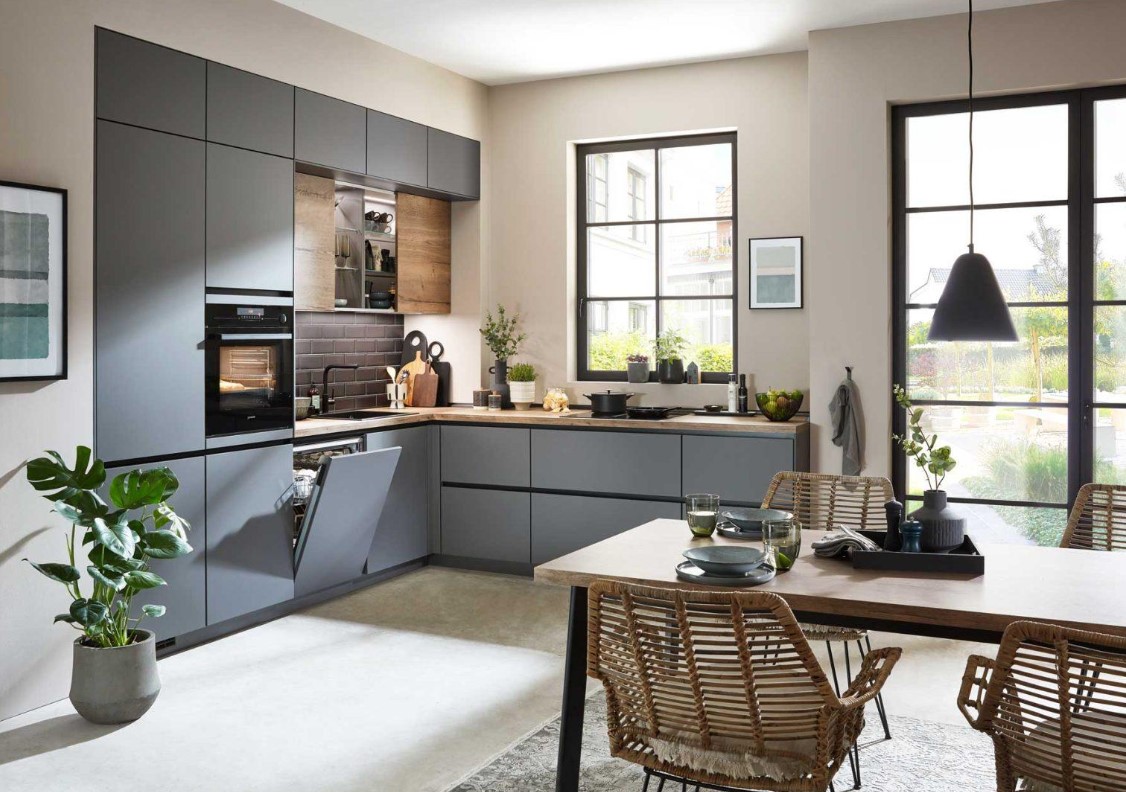 Nobilia Touch kitchen - matt lacquer-laminate front
