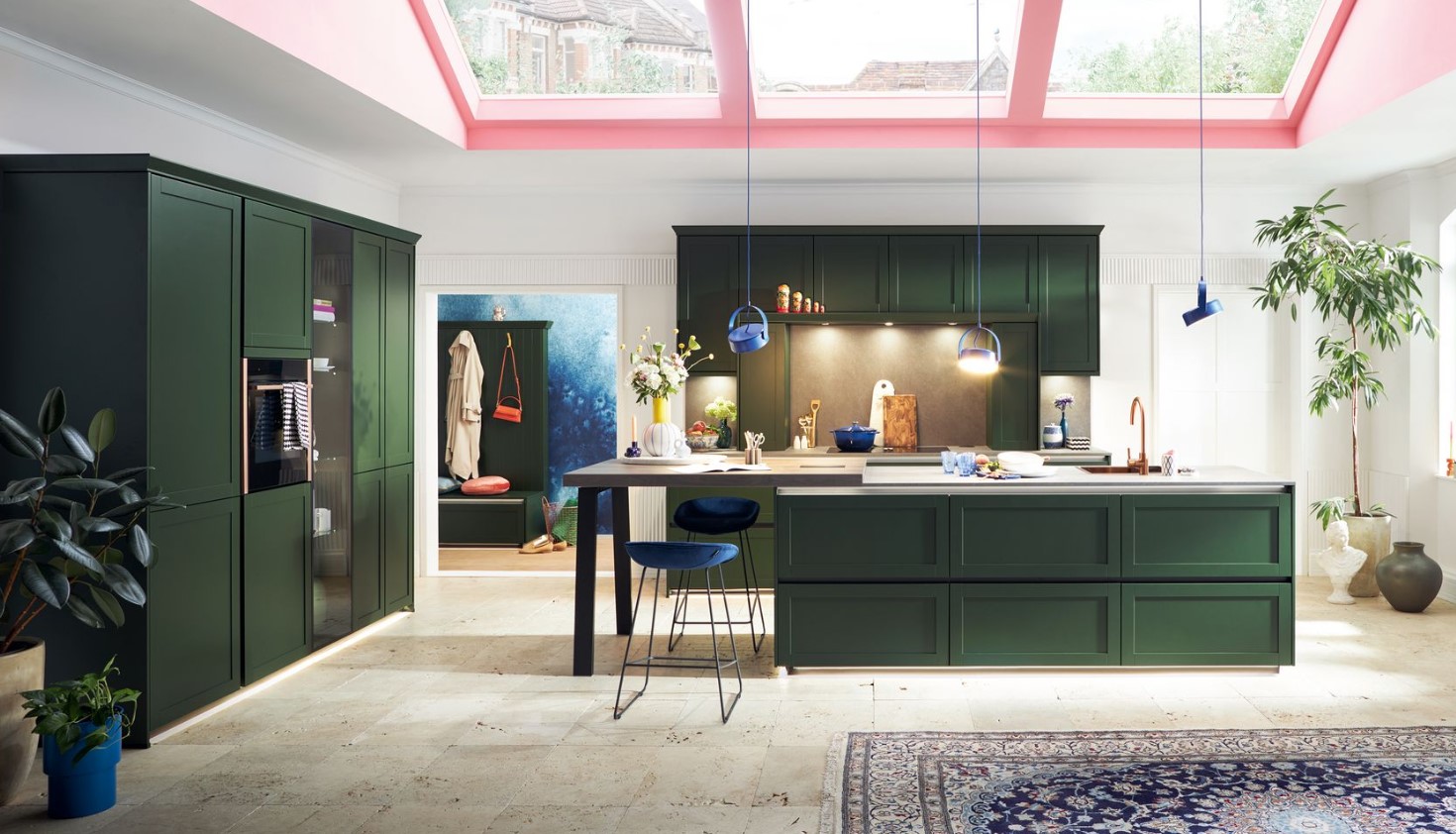 Schüller Newport kitchen - new England painted shaker, Colour Concept